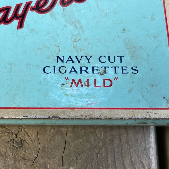 Vintage 1960’s Player’s Mild Navy Cut Cigarettes Empty Cigarette Tin - Picture 3 of 15